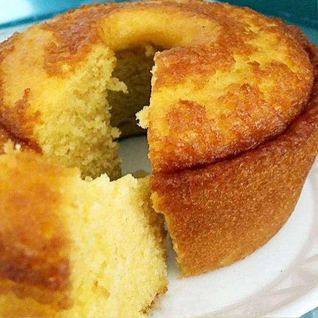 Bolo de Fubá com de Milho Verde