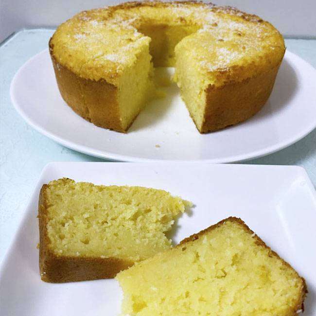 Bolo de Macaxeira Cozida